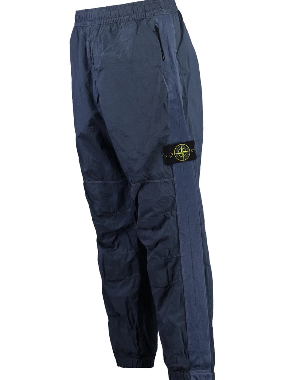 NWT Stone Island Logo Patch Tapered Leg Track Pants Blue size 34